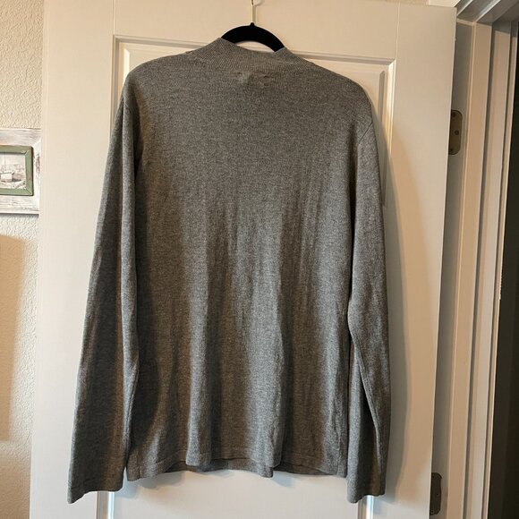 Saturdays New York City High Crew Mock Neck Extra Fine Gauge Pullover Sweater L - Picture 2 of 6